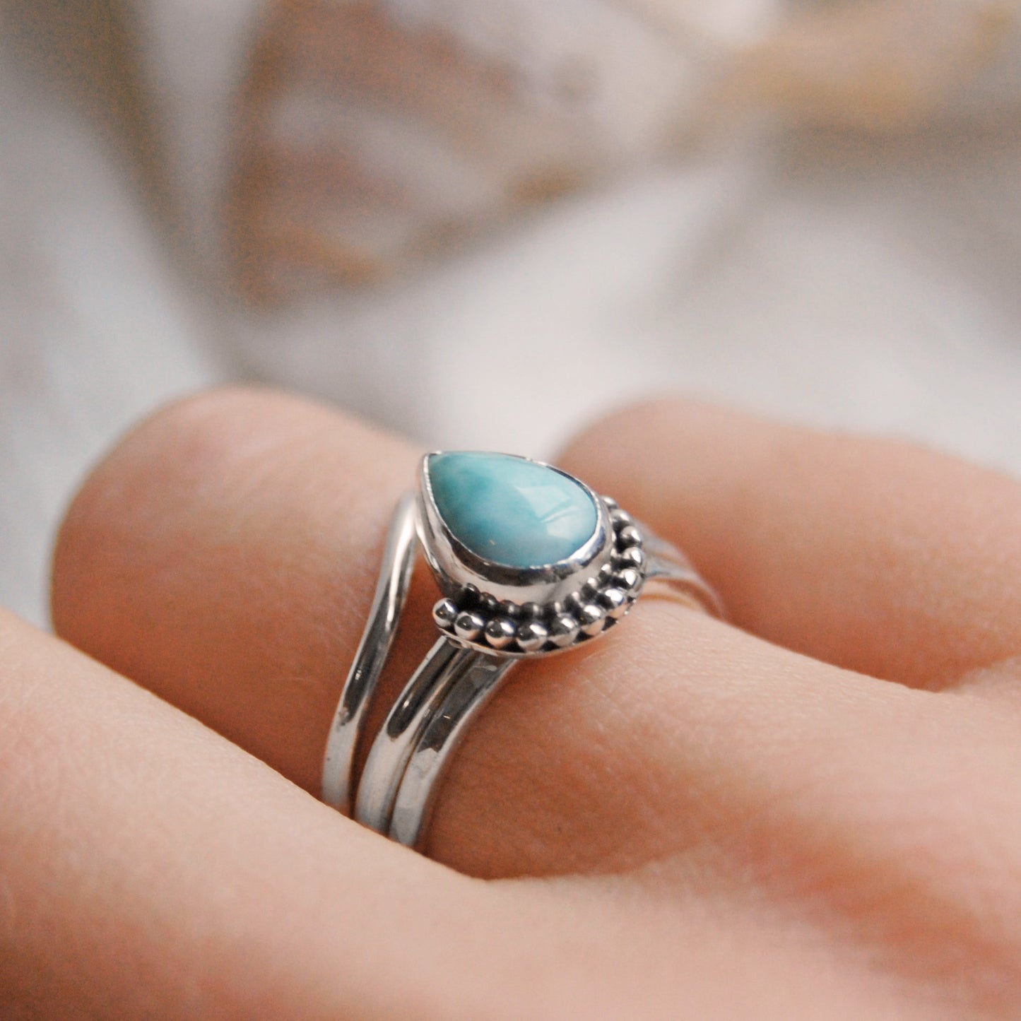 Ocean Embrace Stacking Ring Set