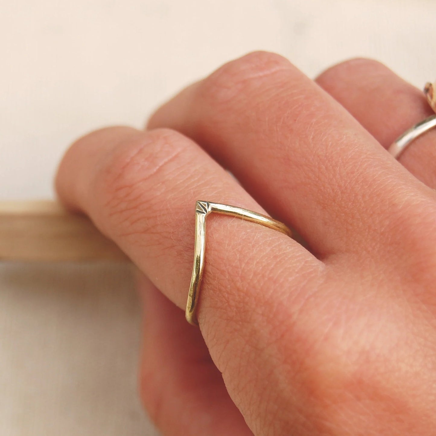 Anjali Chevron Ring