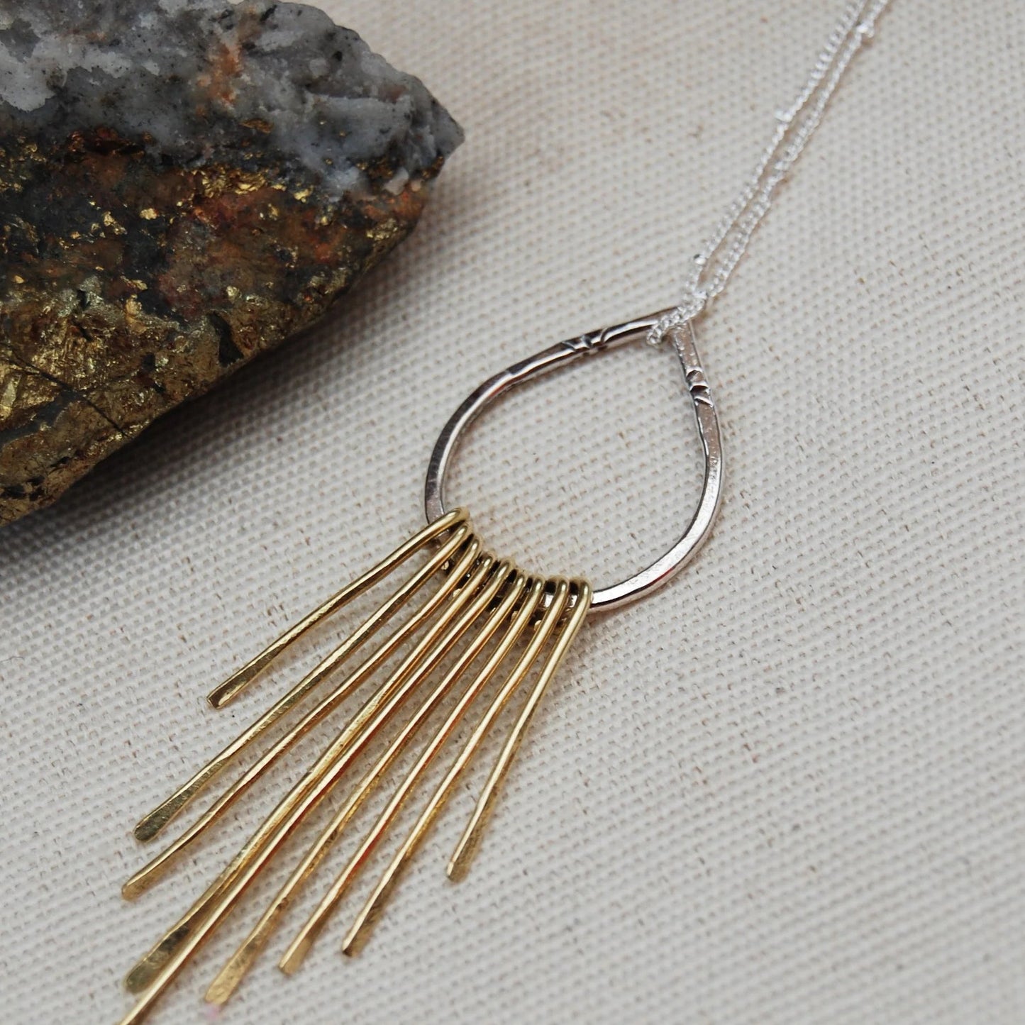 Gratitude Fringed Pendant - Into The Wanderness