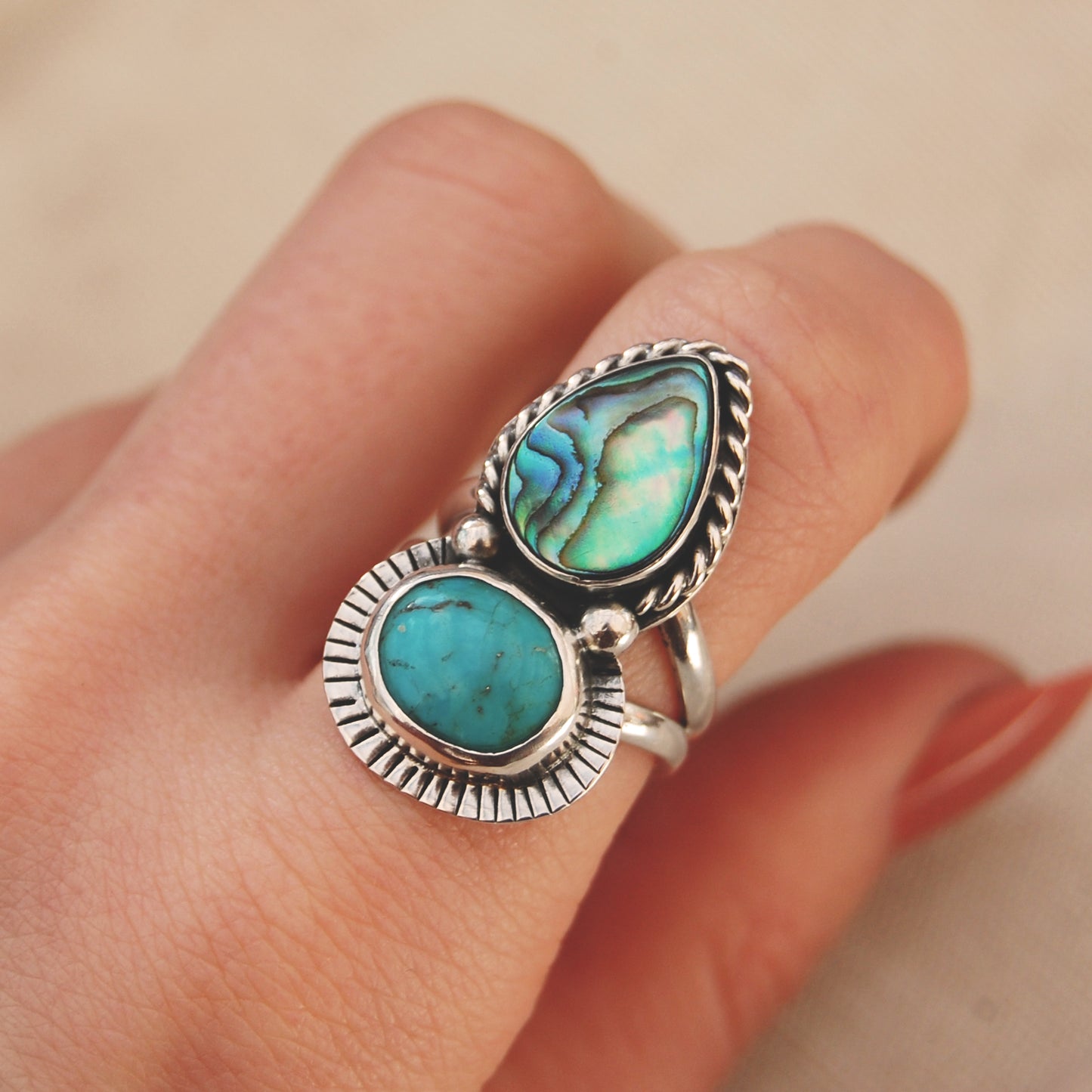 Ocean Dreamer Turquoise Boho Statement Ring
