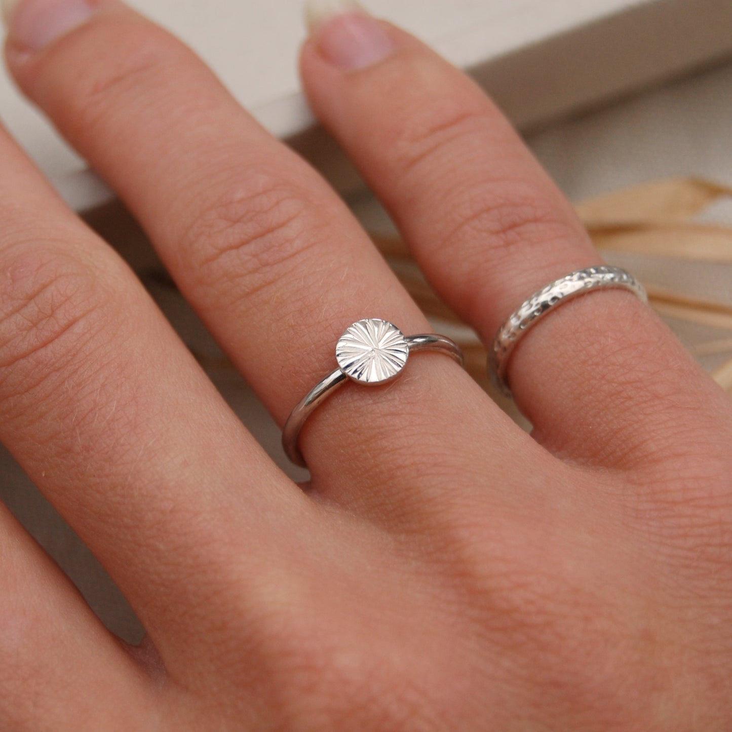 Essence Sunburst Stacking Ring
