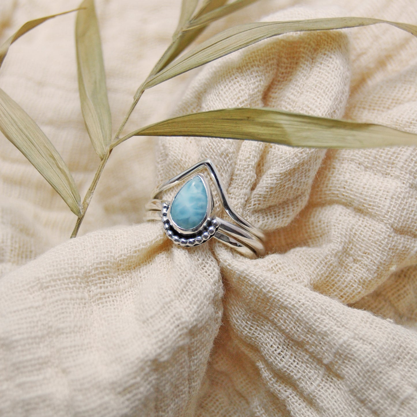 Ocean Embrace Stacking Ring Set