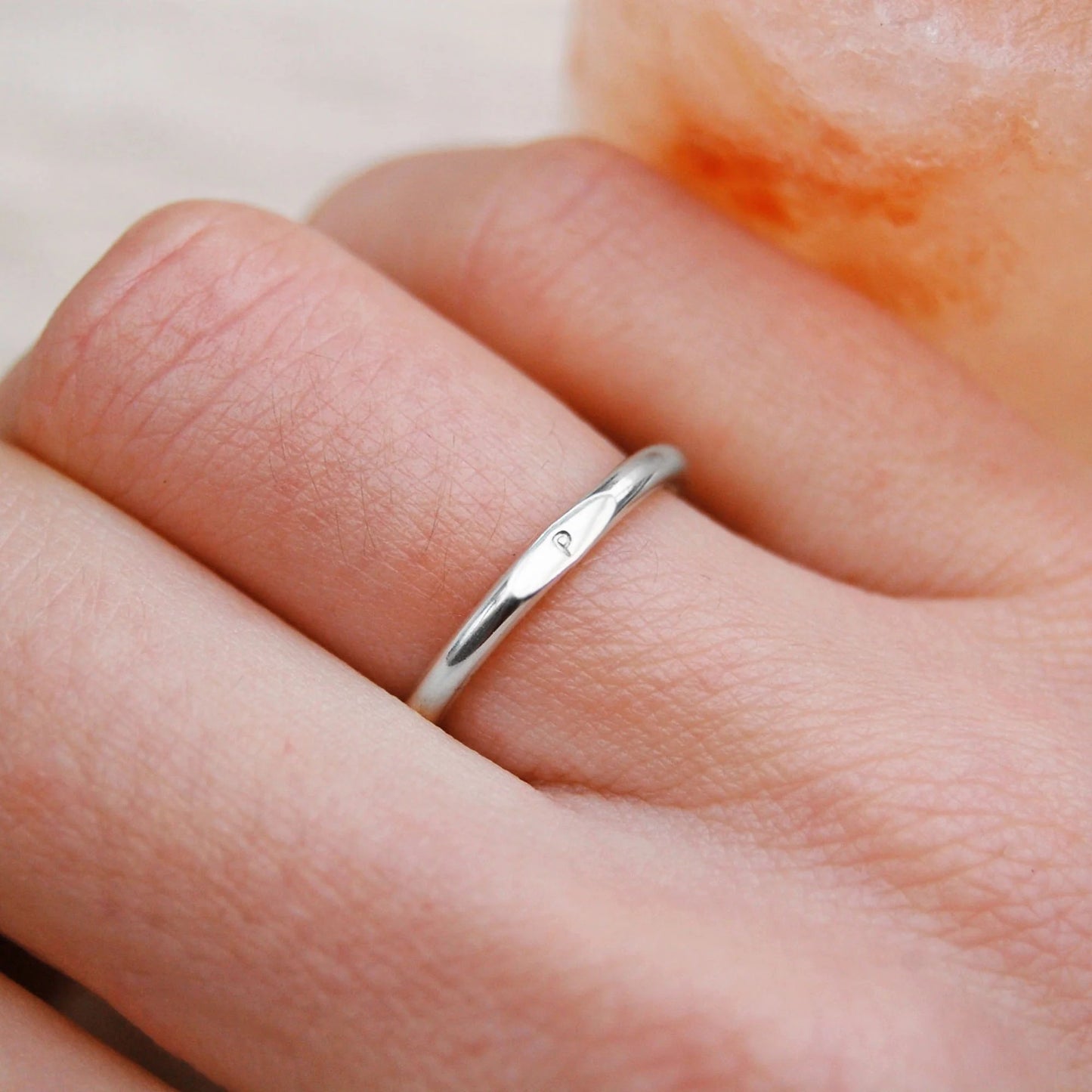 Mini Signet Initial Ring