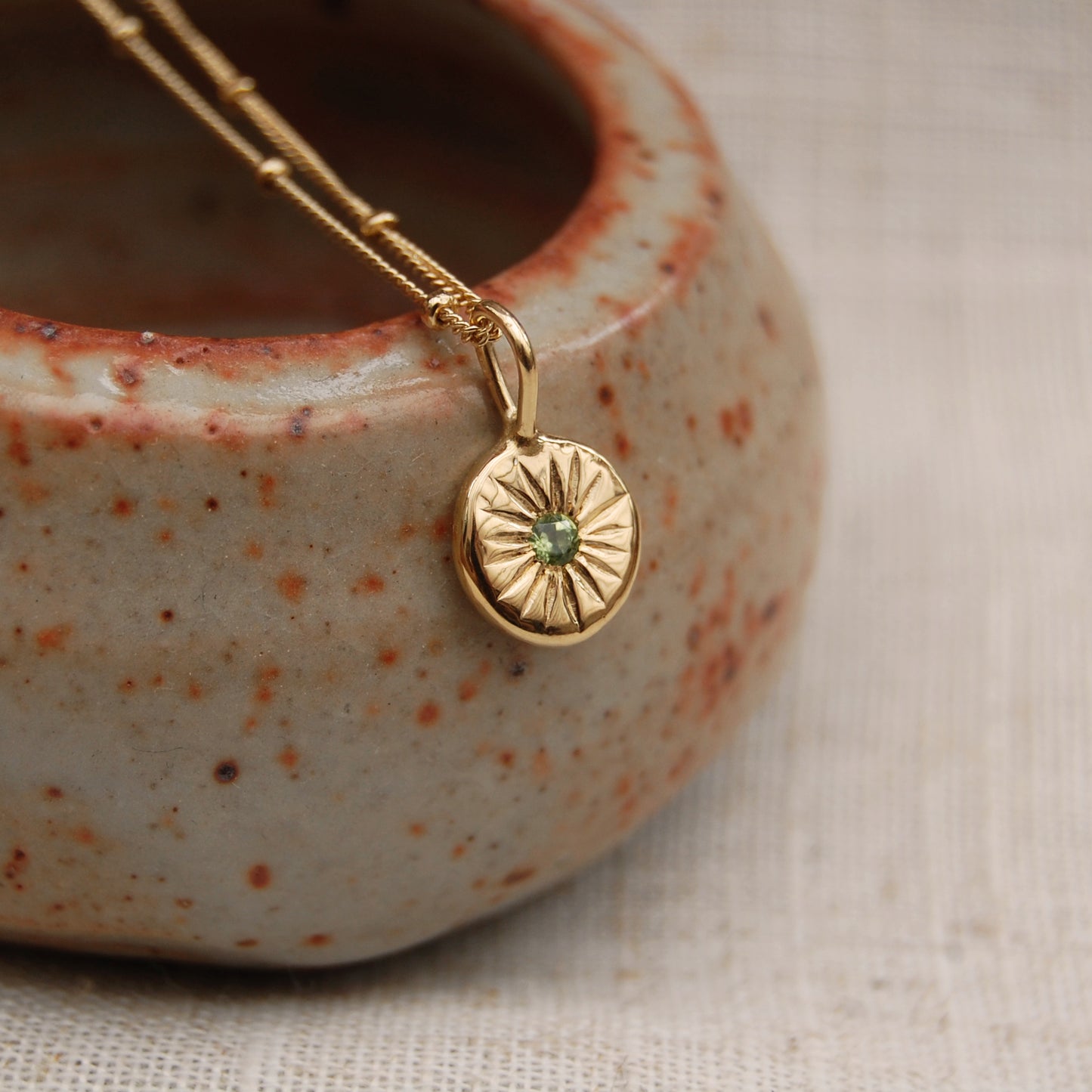 Gold Radiance Sunburst Necklace