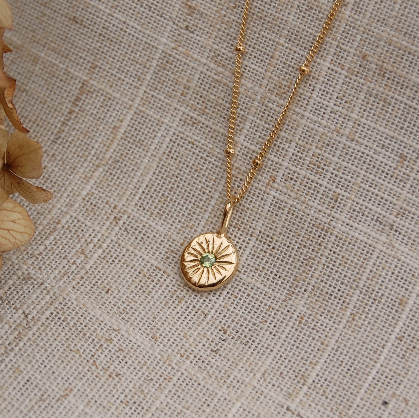 Gold Radiance Sunburst Necklace