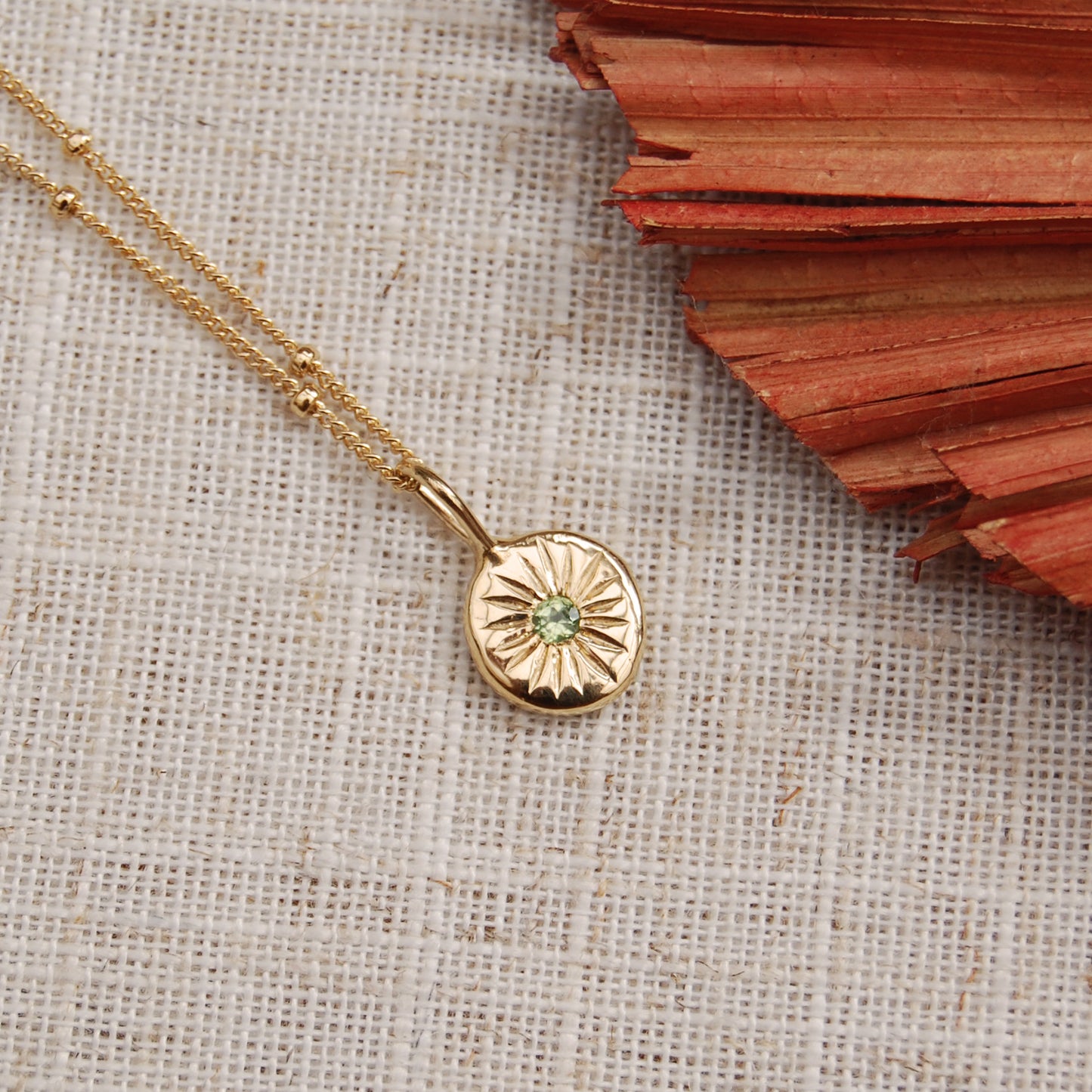 Gold Radiance Sunburst Necklace