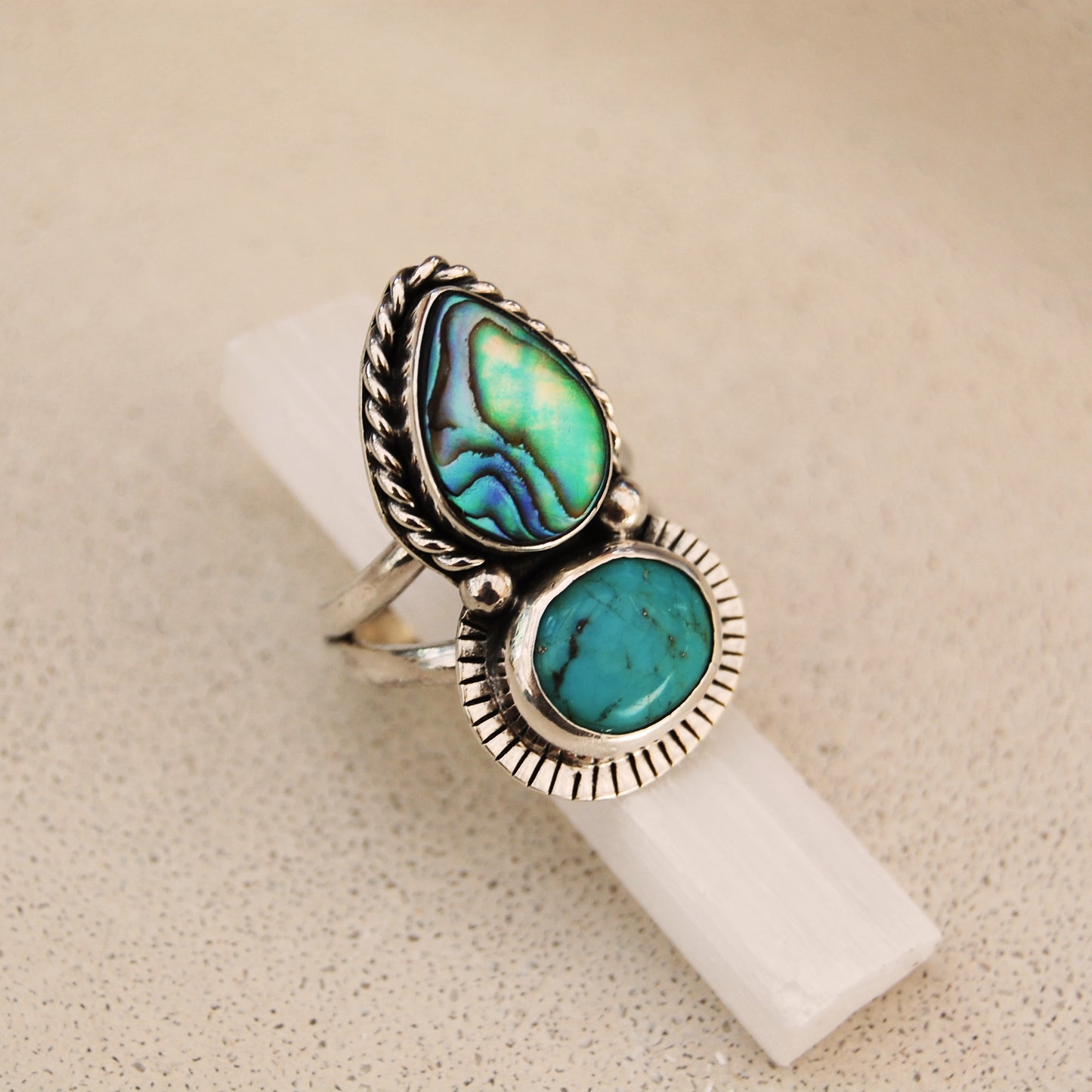 Ocean Dreamer Turquoise Boho Statement Ring