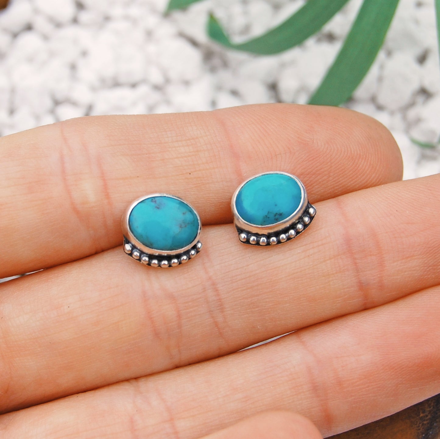Turquoise Ocean Stud Earrings