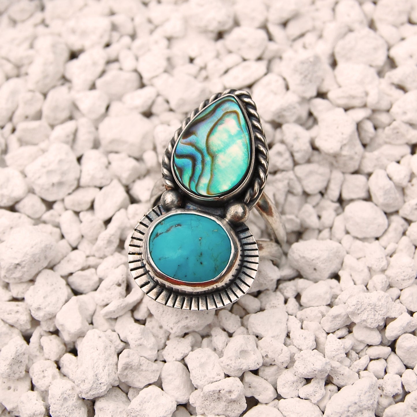 Ocean Dreamer Turquoise Boho Statement Ring