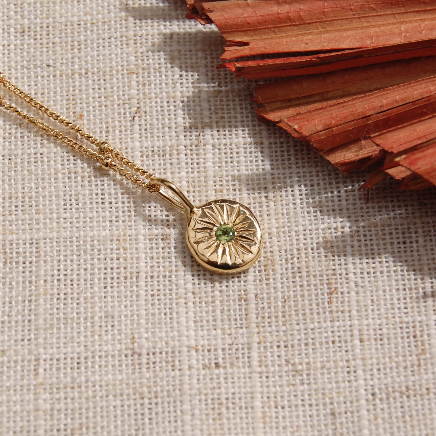 Gold Radiance Sunburst Necklace
