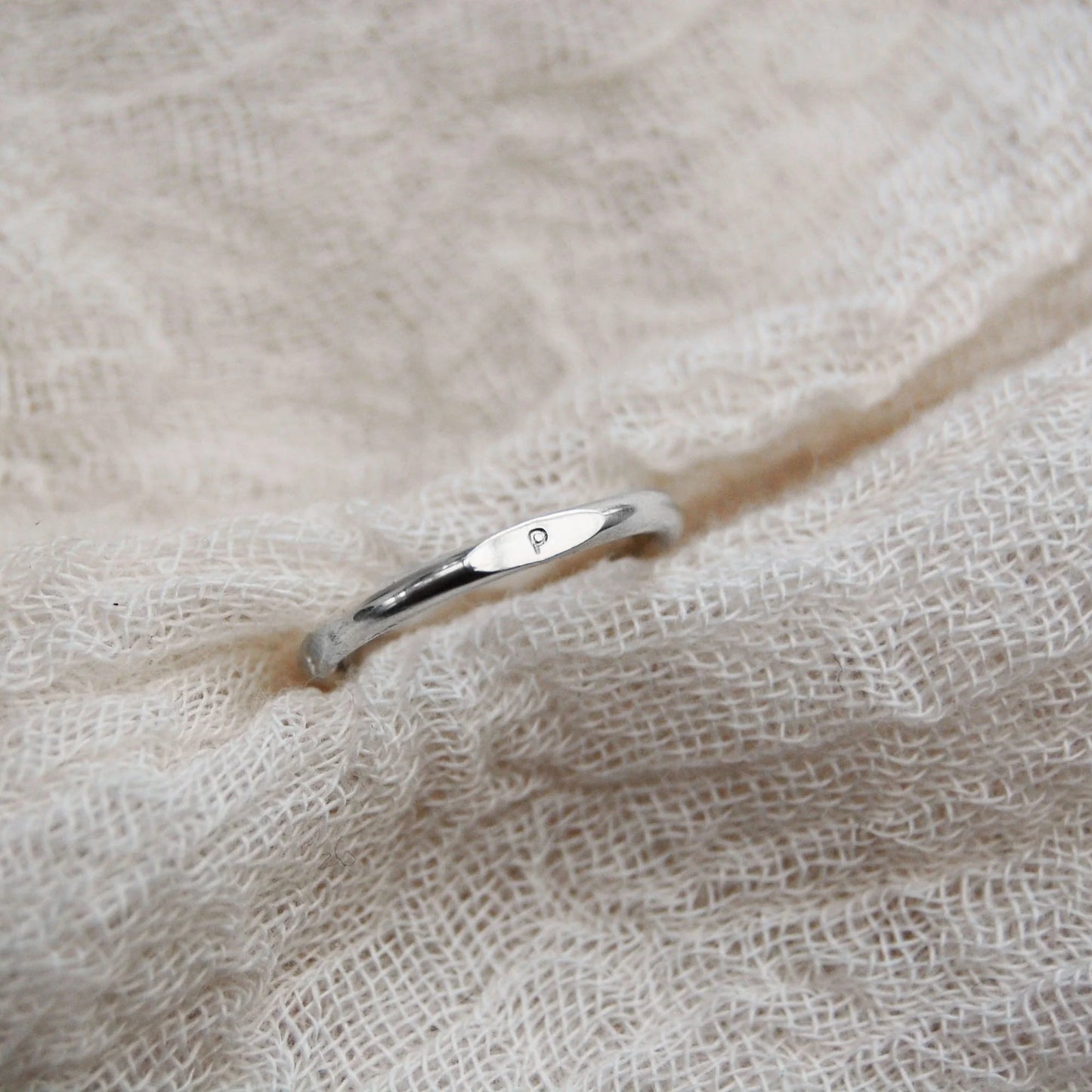 Mini Signet Initial Ring