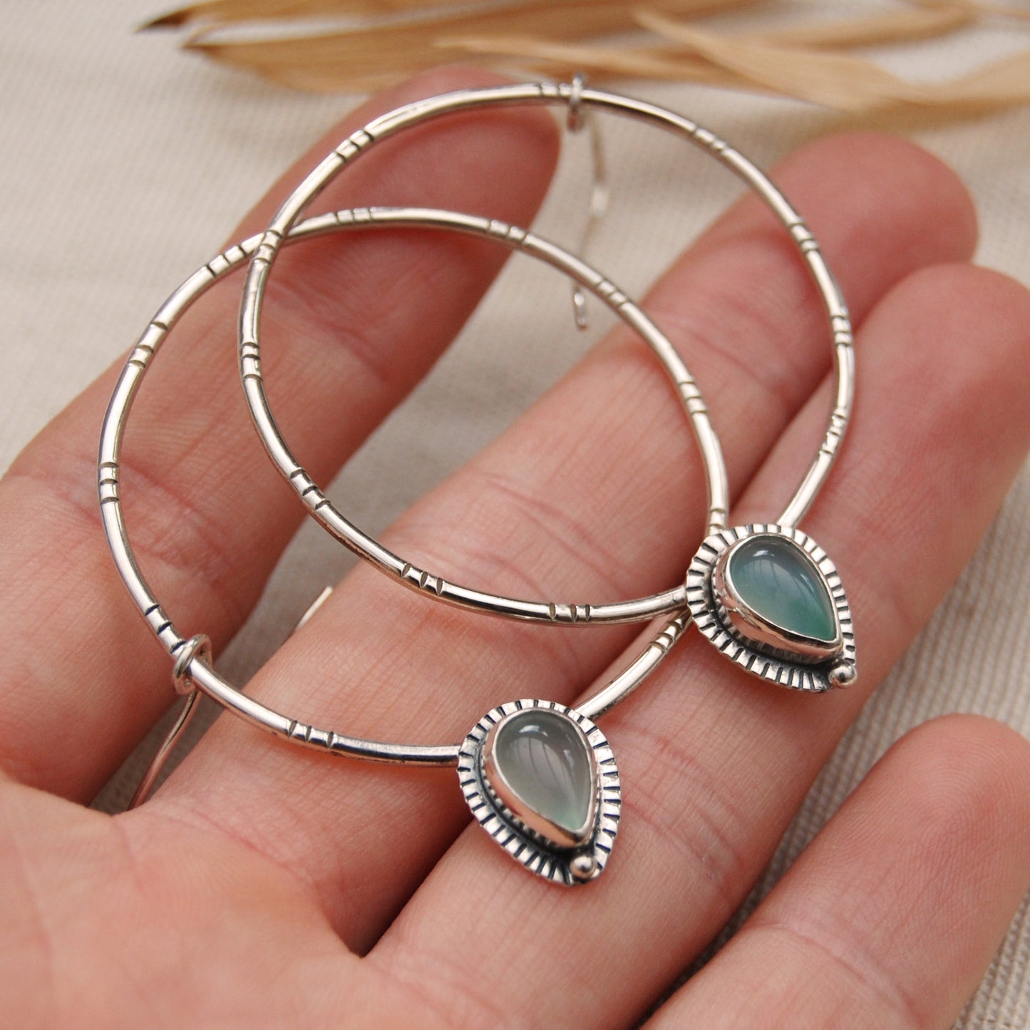 Ocean Soul Hoop Earrings