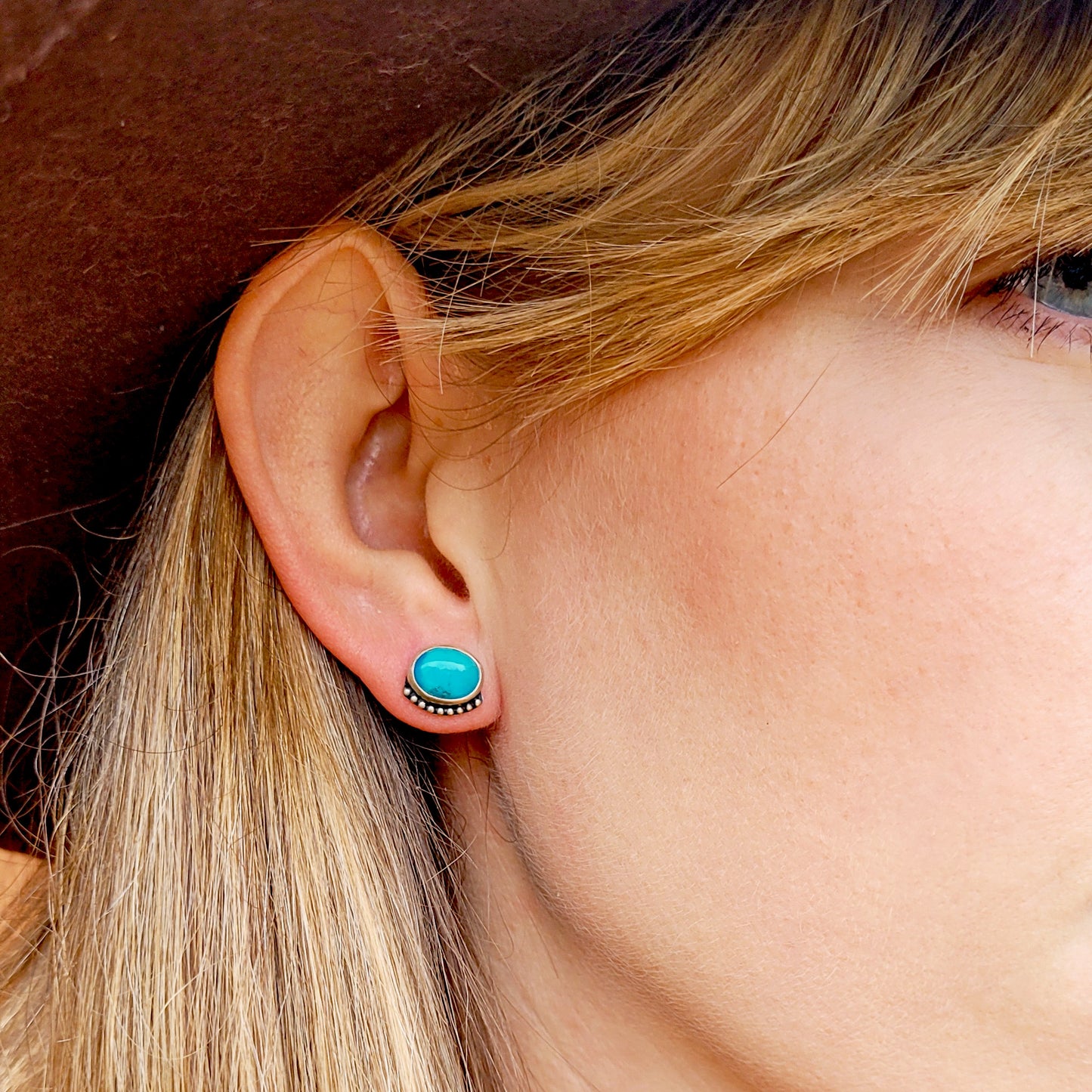 Turquoise Ocean Stud Earrings