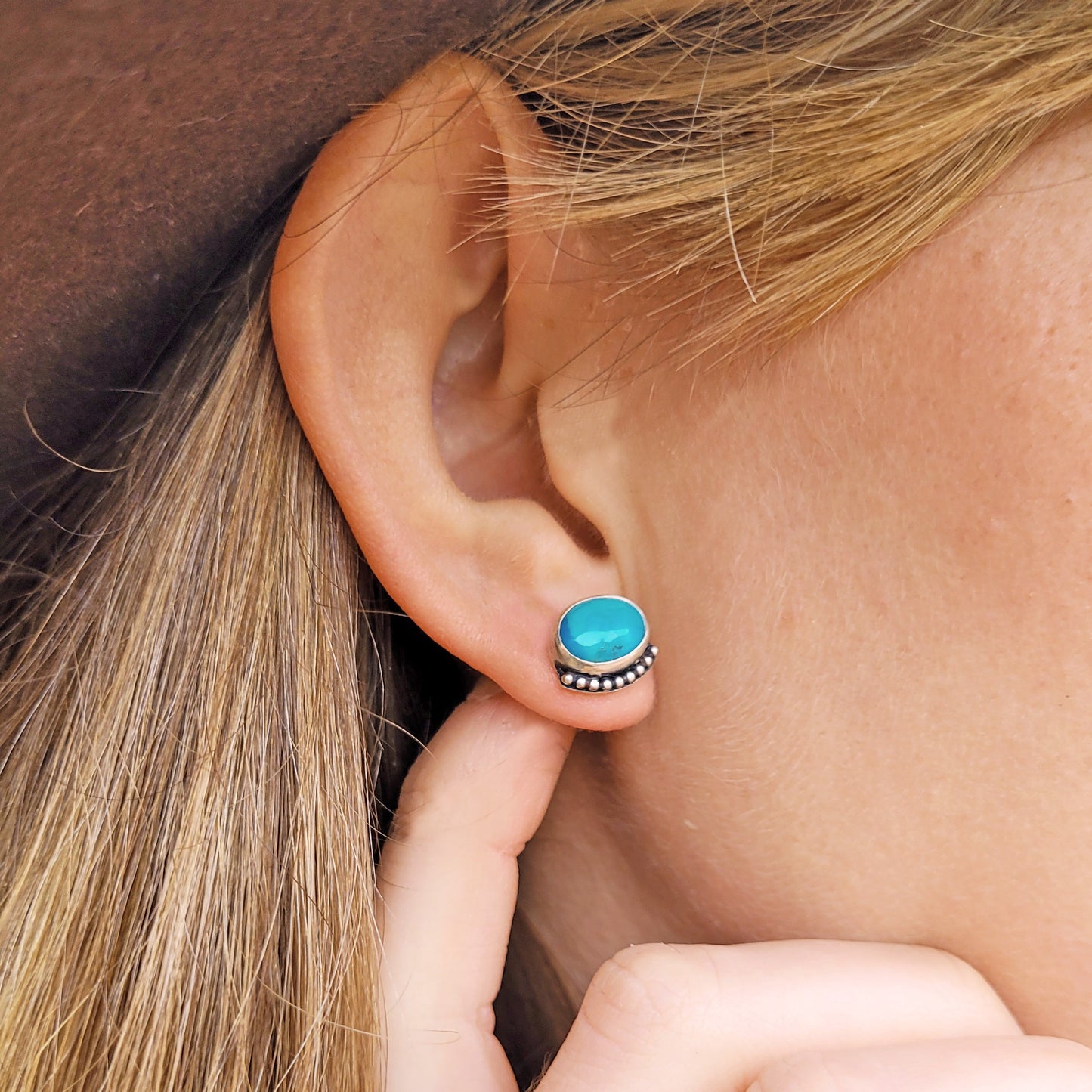 Turquoise Ocean Stud Earrings
