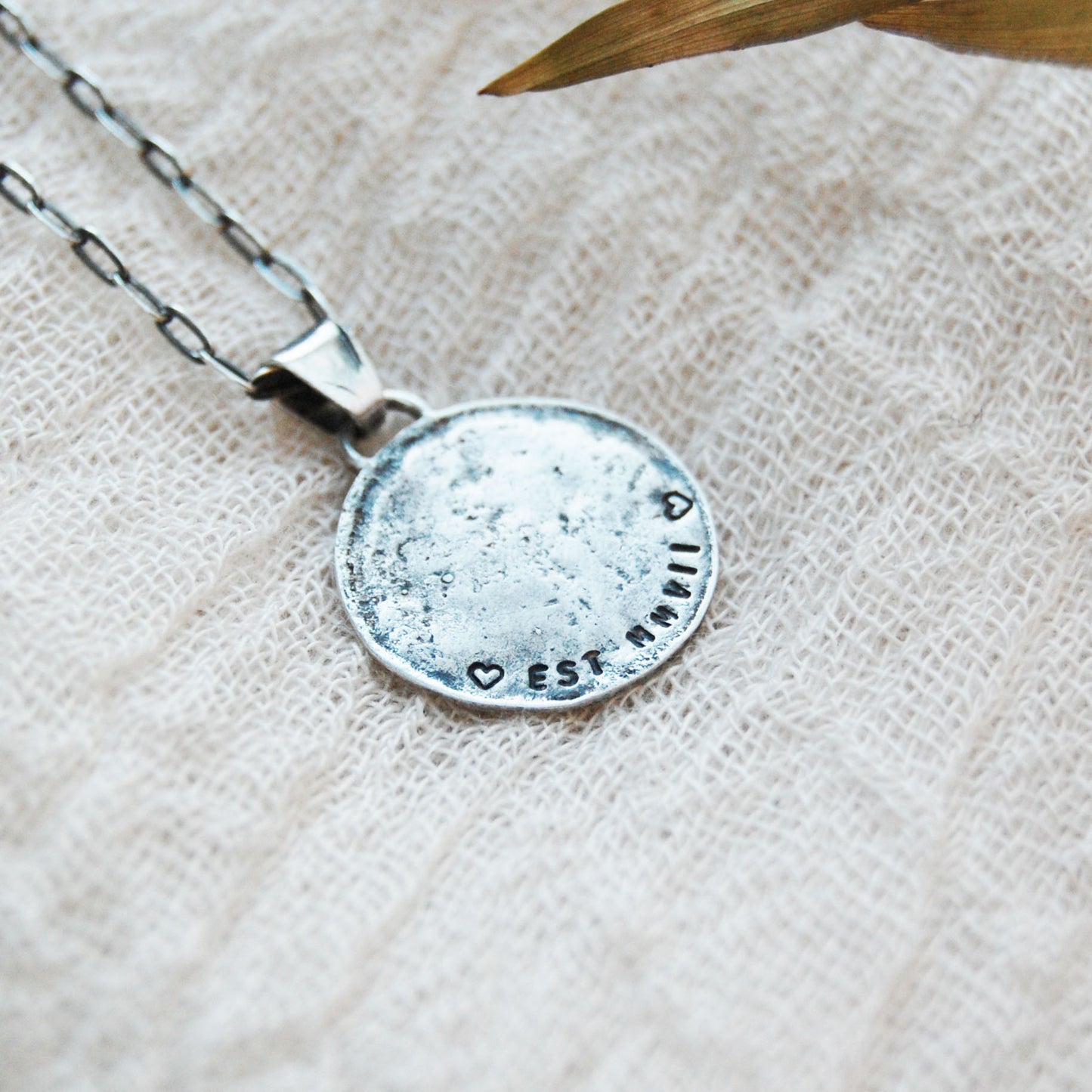 Men's Personalised Compass Disc Necklace