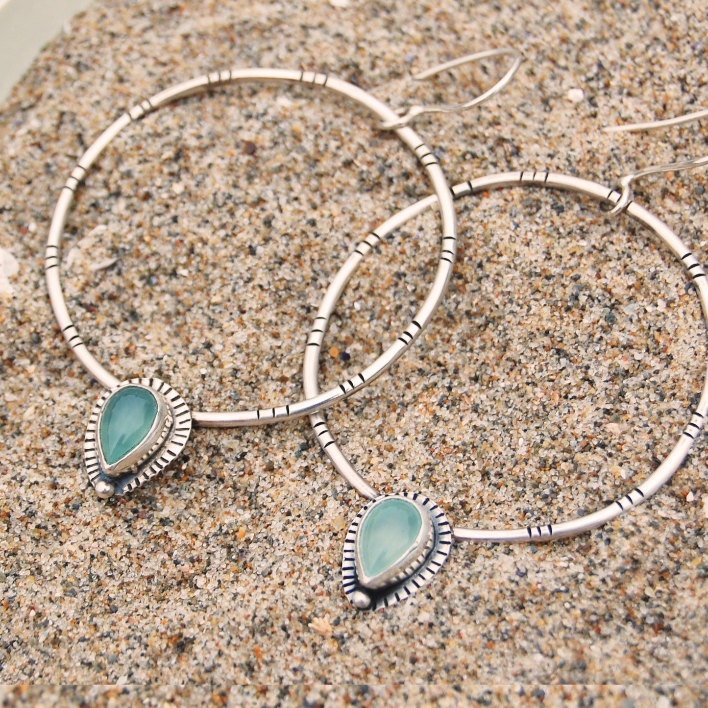 Ocean Soul Hoop Earrings