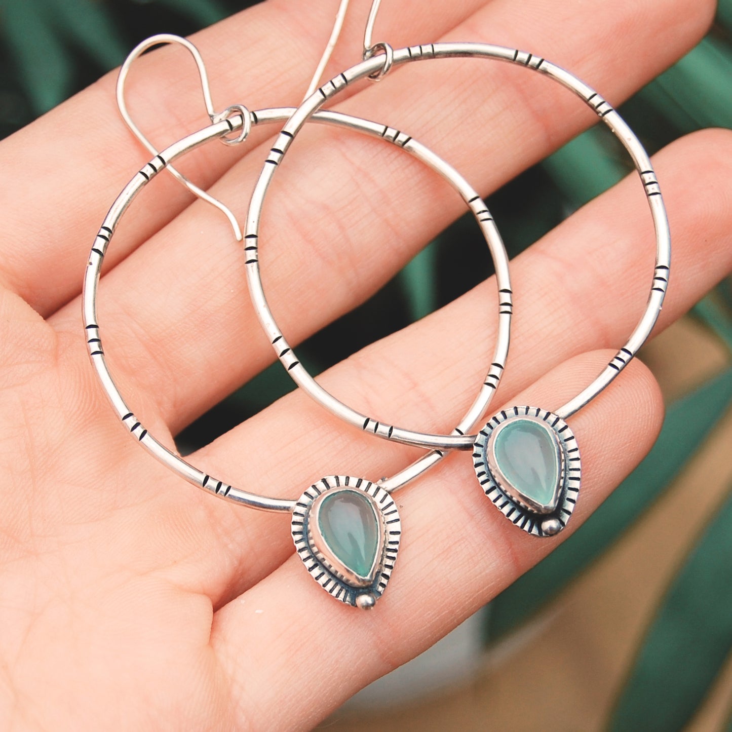 Ocean Soul Hoop Earrings