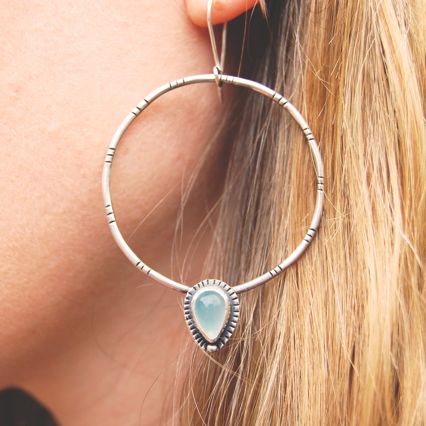 Ocean Soul Hoop Earrings
