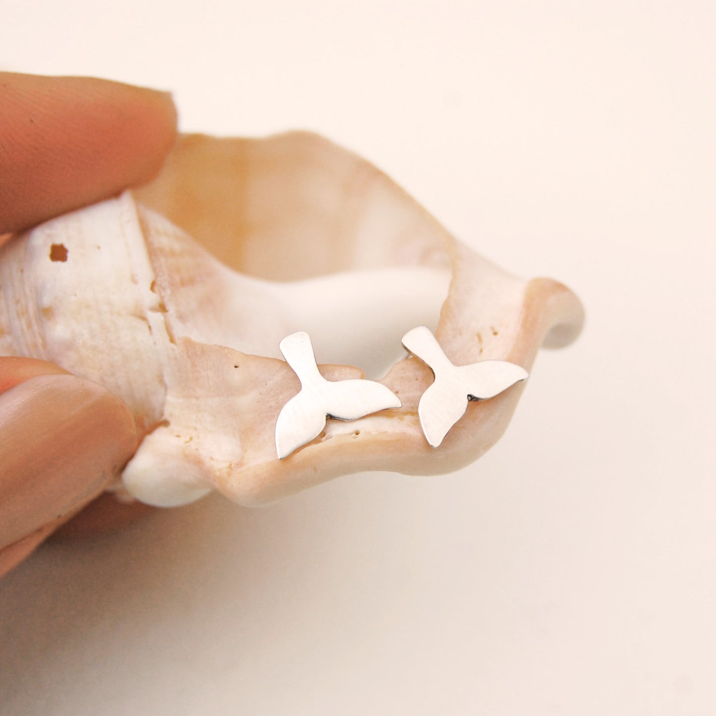Whale Tail Studs