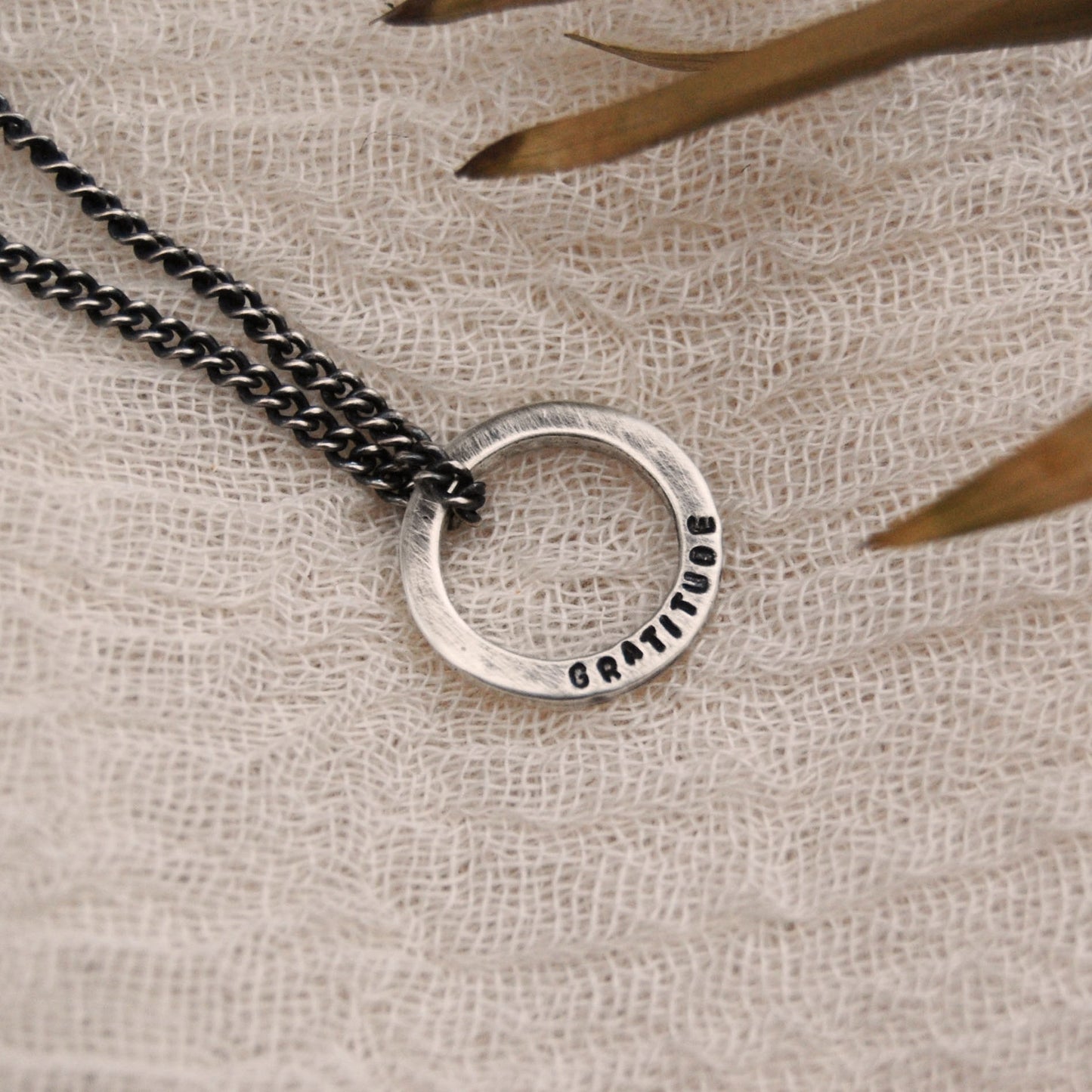 Men's Personalised Circle Pendant on Chain