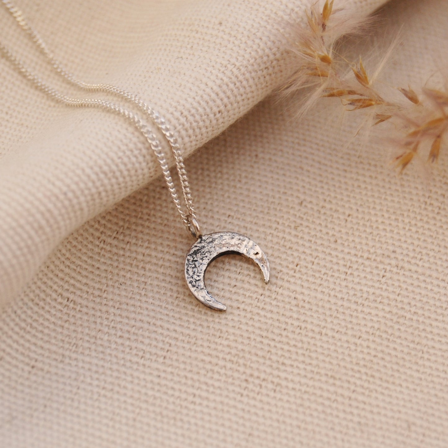 Organic Crescent Lunar Pendant