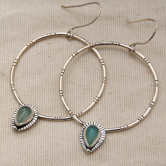 Ocean Soul Hoop Earrings