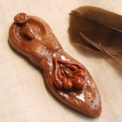 Womb Wisdom Goddess Altar Ornament | Handcrafted from Clay