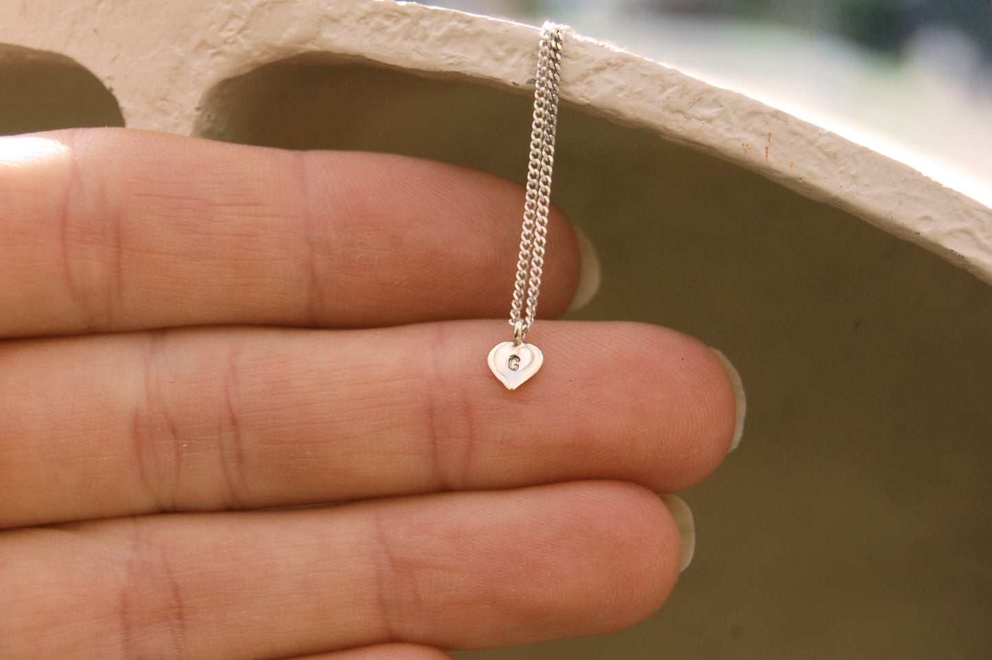 Personalised Initial Sweet Heart Necklace