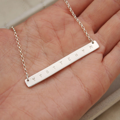 Personalised Bar Necklace