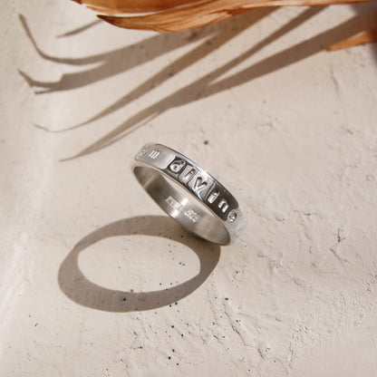 Personalised Affirmation Mantra Ring