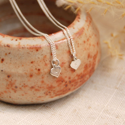 Personalised Initial Sweet Heart Necklace