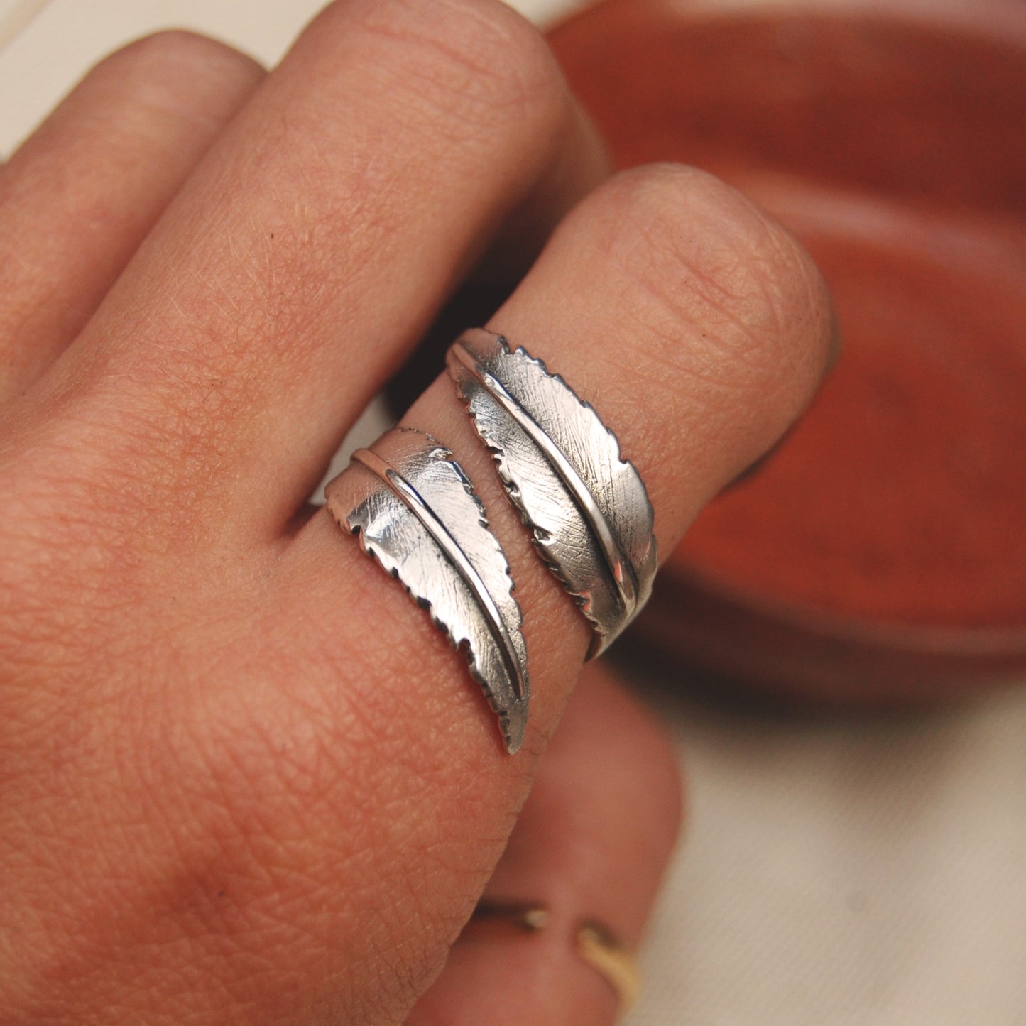 Double Feather Ring