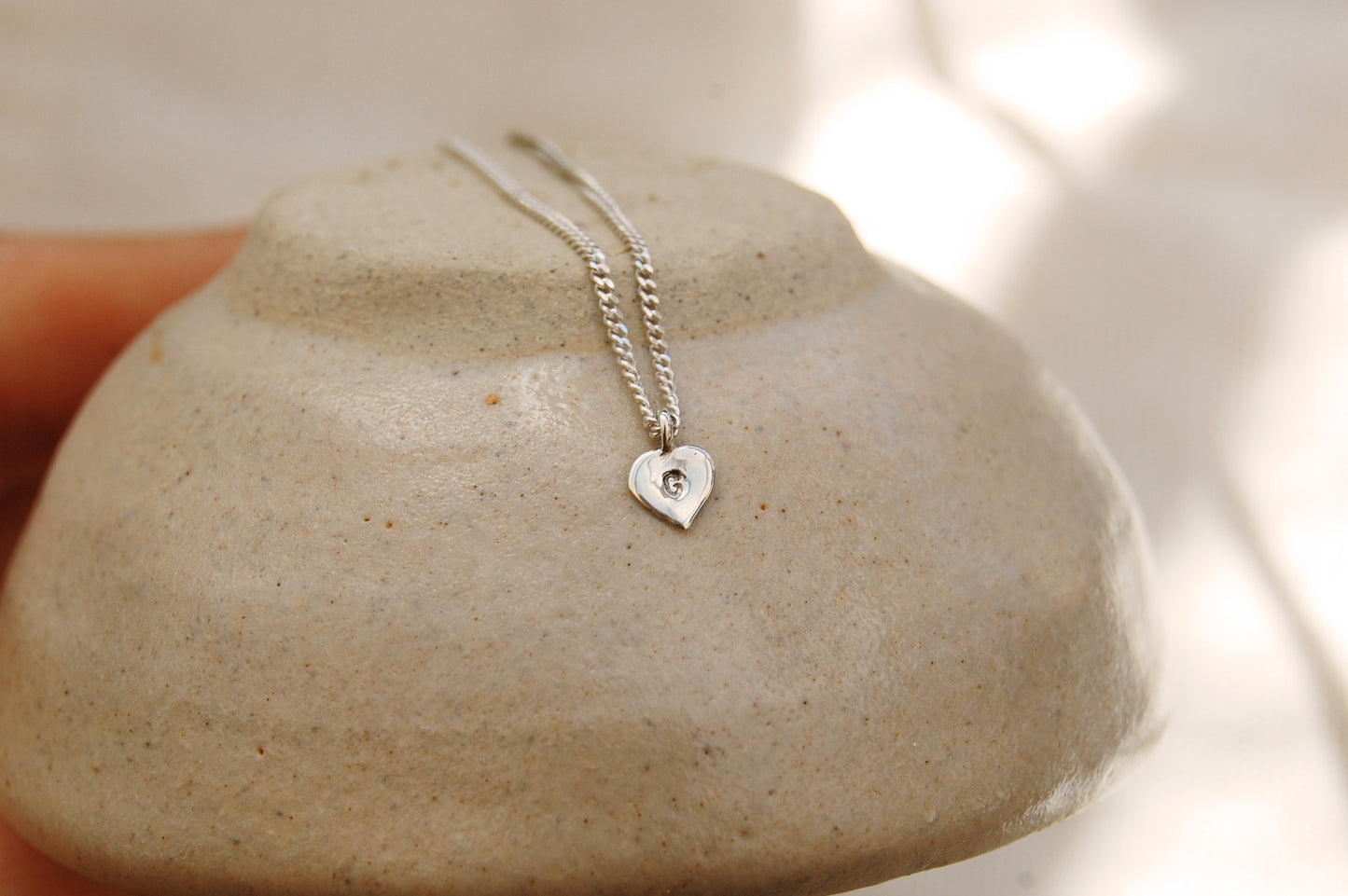 Personalised Initial Sweet Heart Necklace