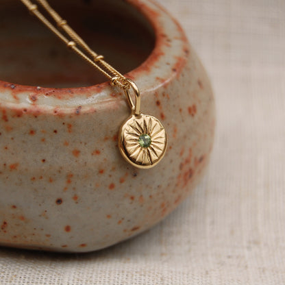 Gold Radiance Sunburst Necklace