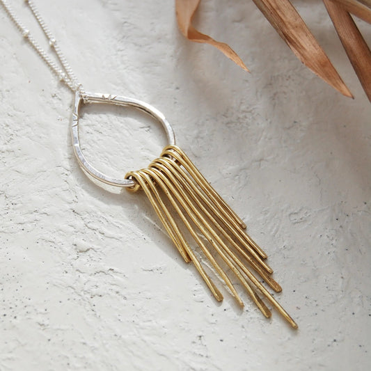 Gratitude Fringed Pendant - Into The Wanderness