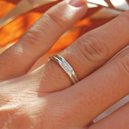 Personalised Names Stacking Rings