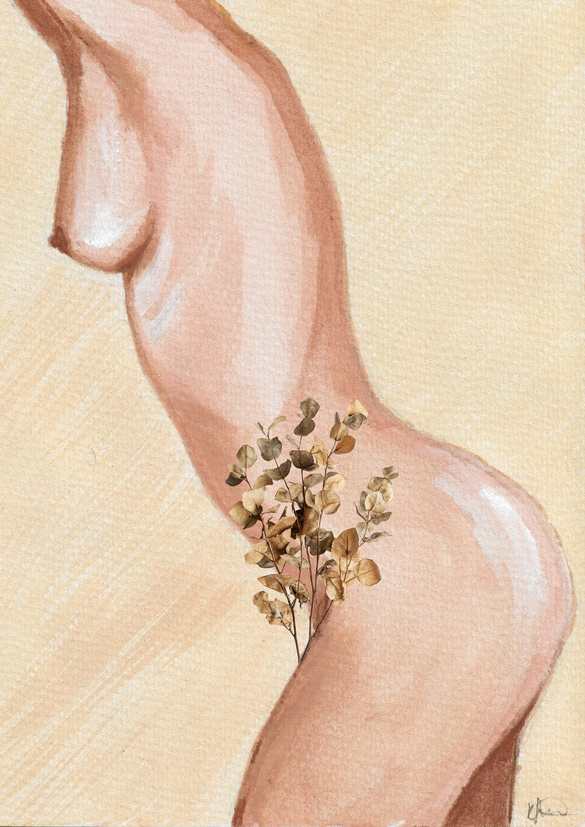Women as Nature Portrait II| Watercolour Print